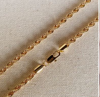 18k Gold Filled Rope Chain