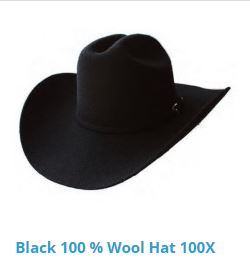 100X Wool Tejana Country Hat