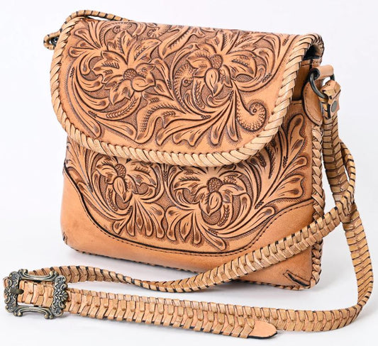 American Darling Crossbody Hand Tooled